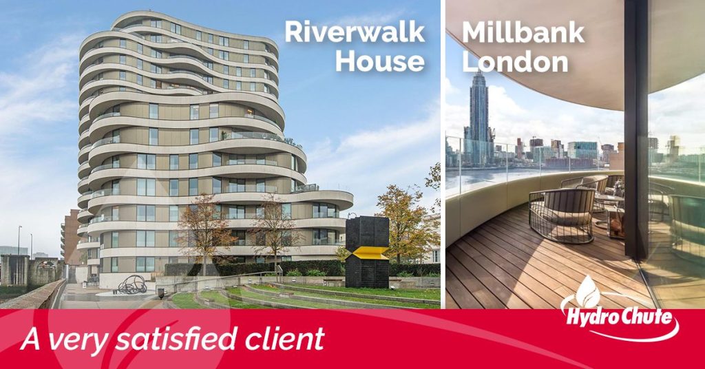 Bin Chute Installation & Cleaning - Client testimonial - Riverwalk House Millbank London