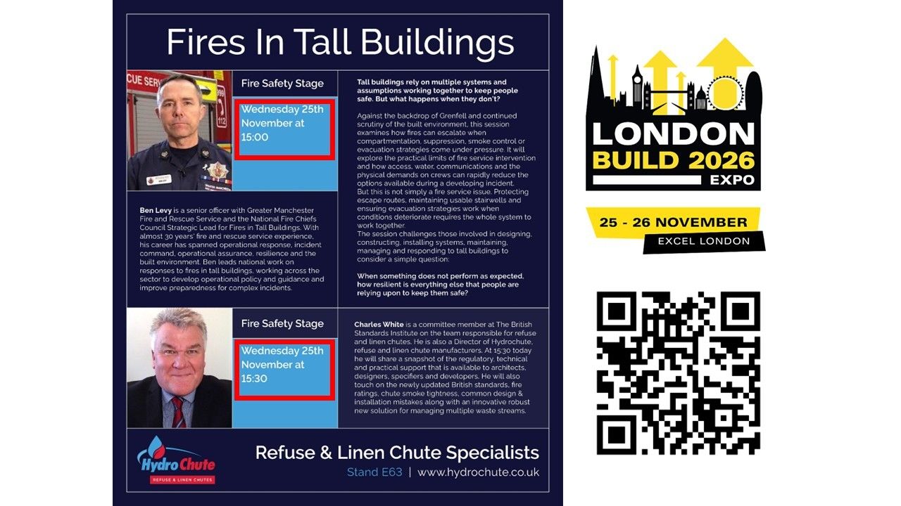 HydroChute at London Build Expo 2026